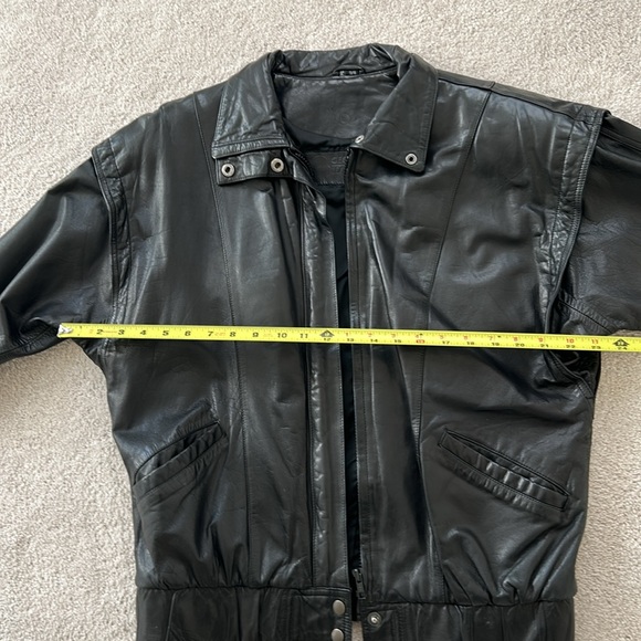 Vintage Georgetown Leather Design Black Jacket. Size 7/8 - Picture 8 of 16
